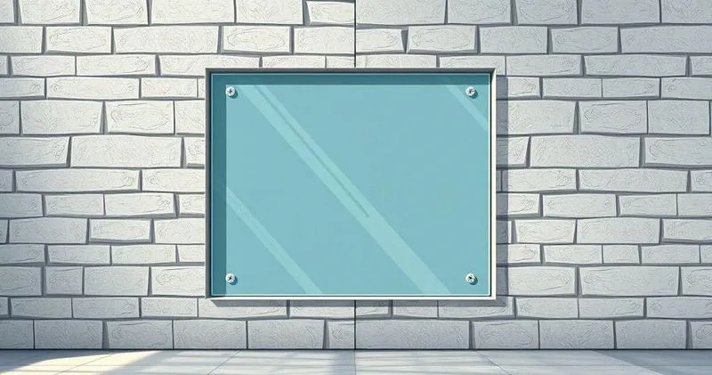 Muro com blindex no meio
