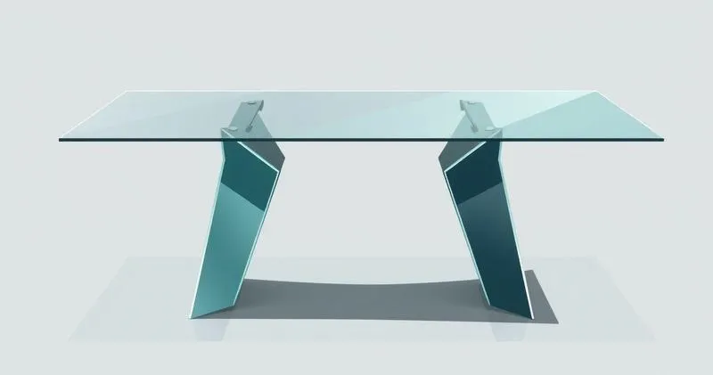 Tampo de vidro de mesa